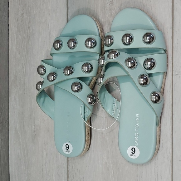 Marc Fisher Women Prisca Espadrille Leather Sandals platform shoes sz 6M - Picture 3 of 12